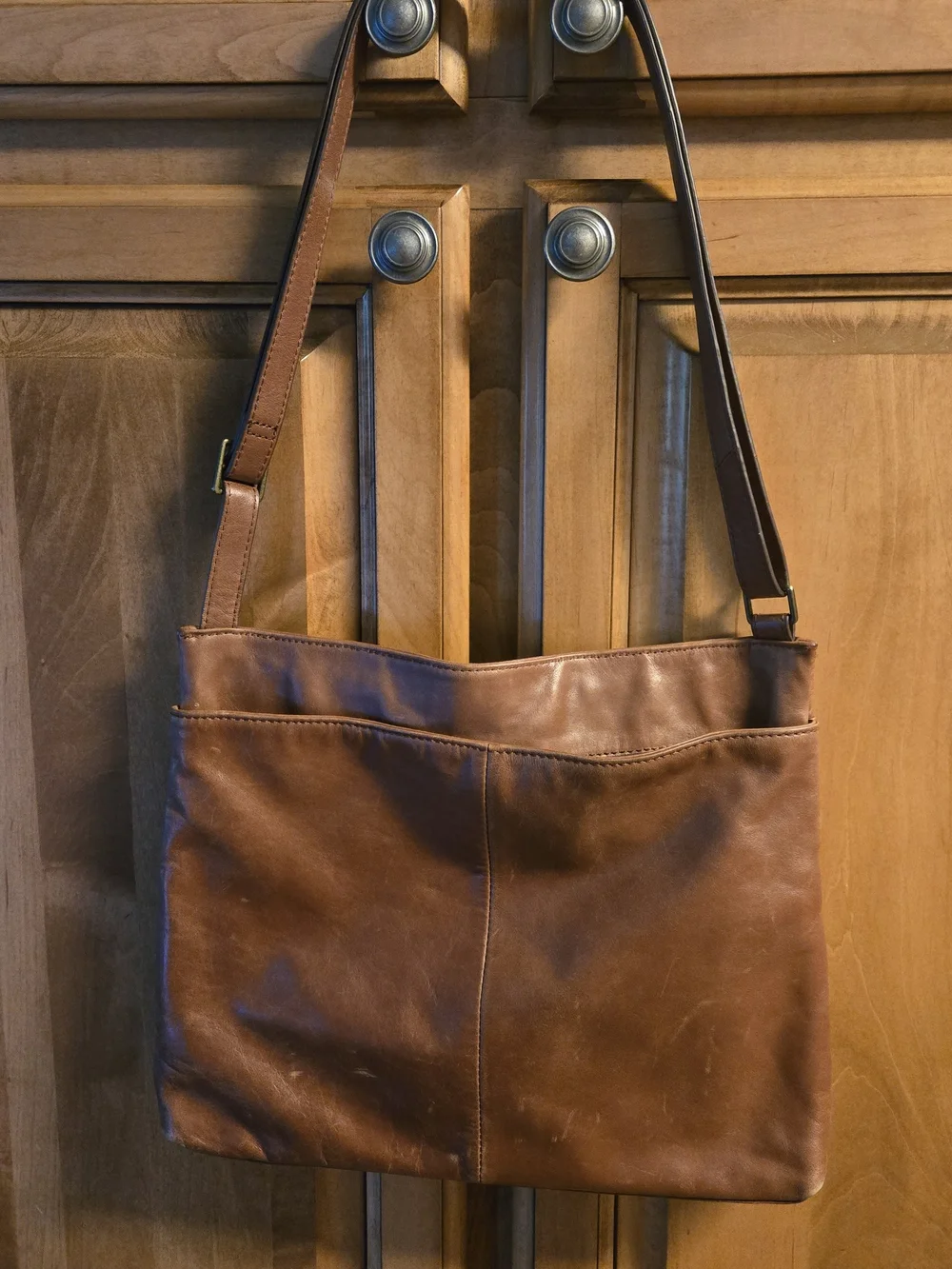 Margot Brown Leather Crossbody Bag